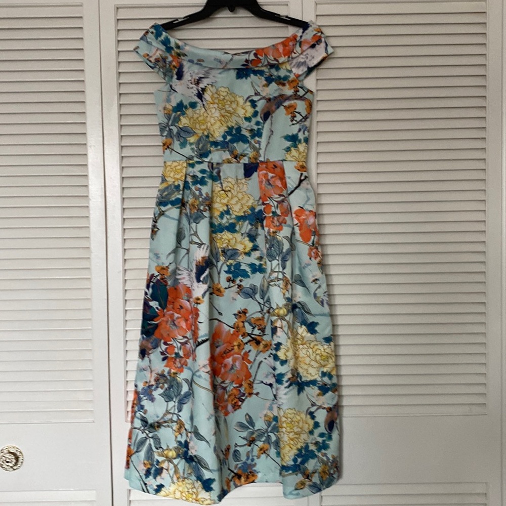 Closet London Floral Off The Shoulder Dress